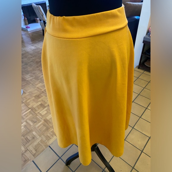 Skirt mid-lenght mustard color NWOT - Picture 5 of 16